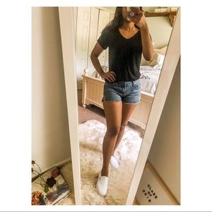 Forever 21 Jean Shorts with Embroidery Detail